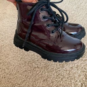 Toddler Zara Patent Finish Boots